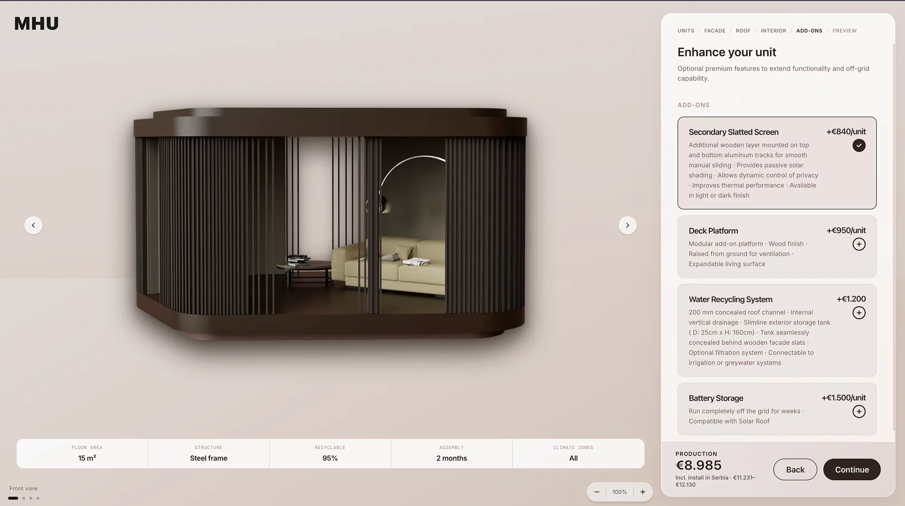 Configurator — design what you actually need